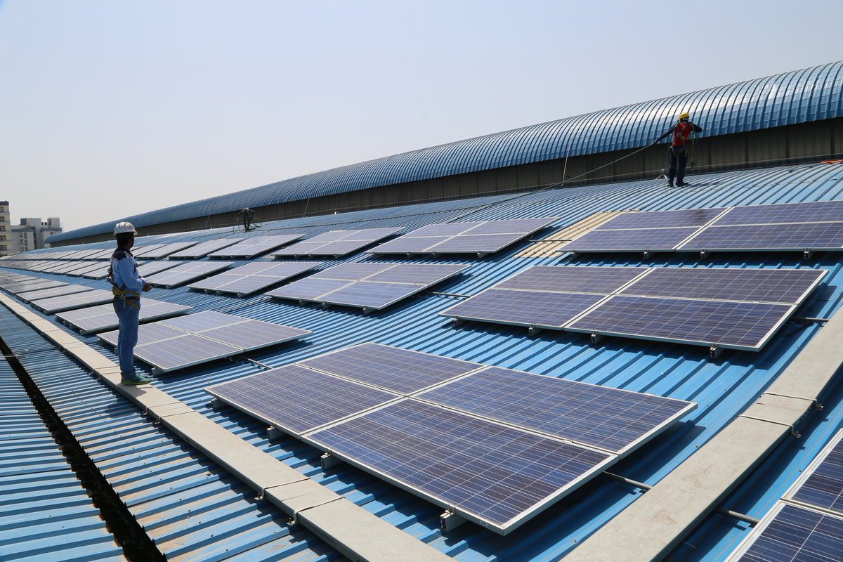 DMRC station rooftop solar